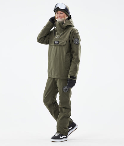 Snowboard Pants Women Olive Green