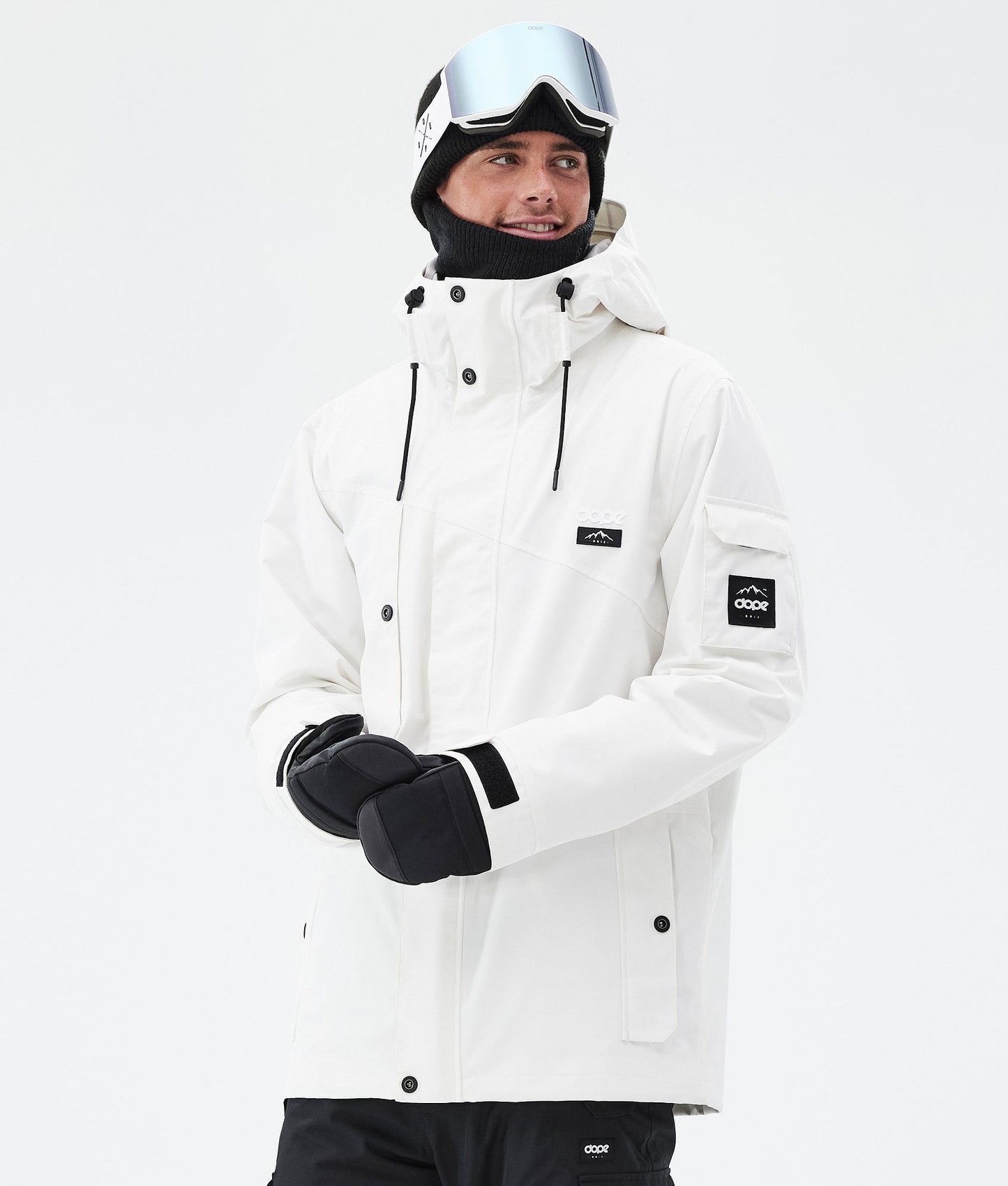 Snowboard Jacket Men Old White