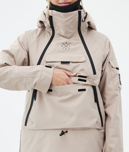 Snowboard Jacket Women Sand