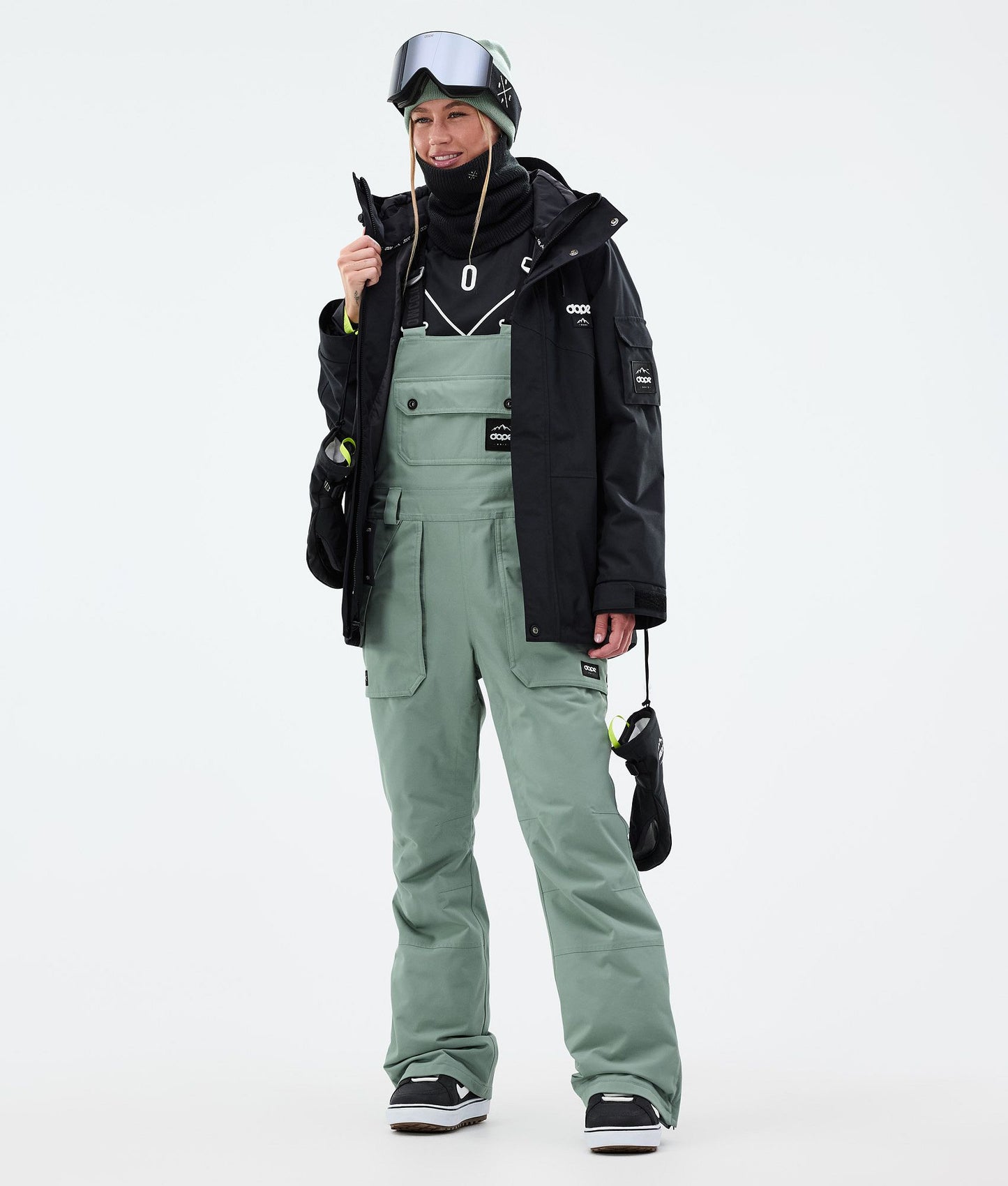 Snowboard Pants Women Faded Green