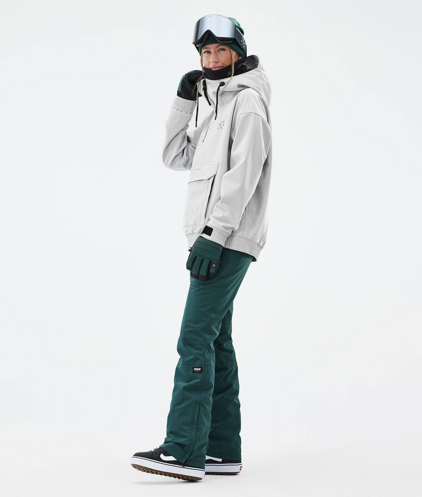 Snowboard Jacket Women Light Grey