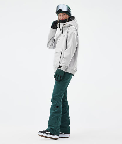 Snowboard Jacket Women Light Grey