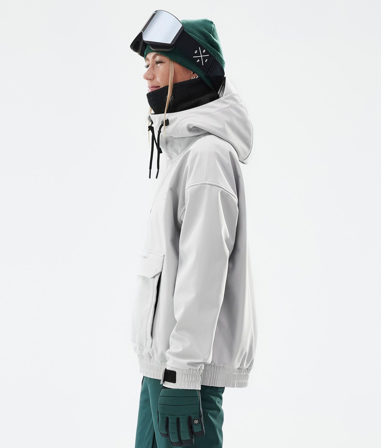 Snowboard Jacket Women Light Grey