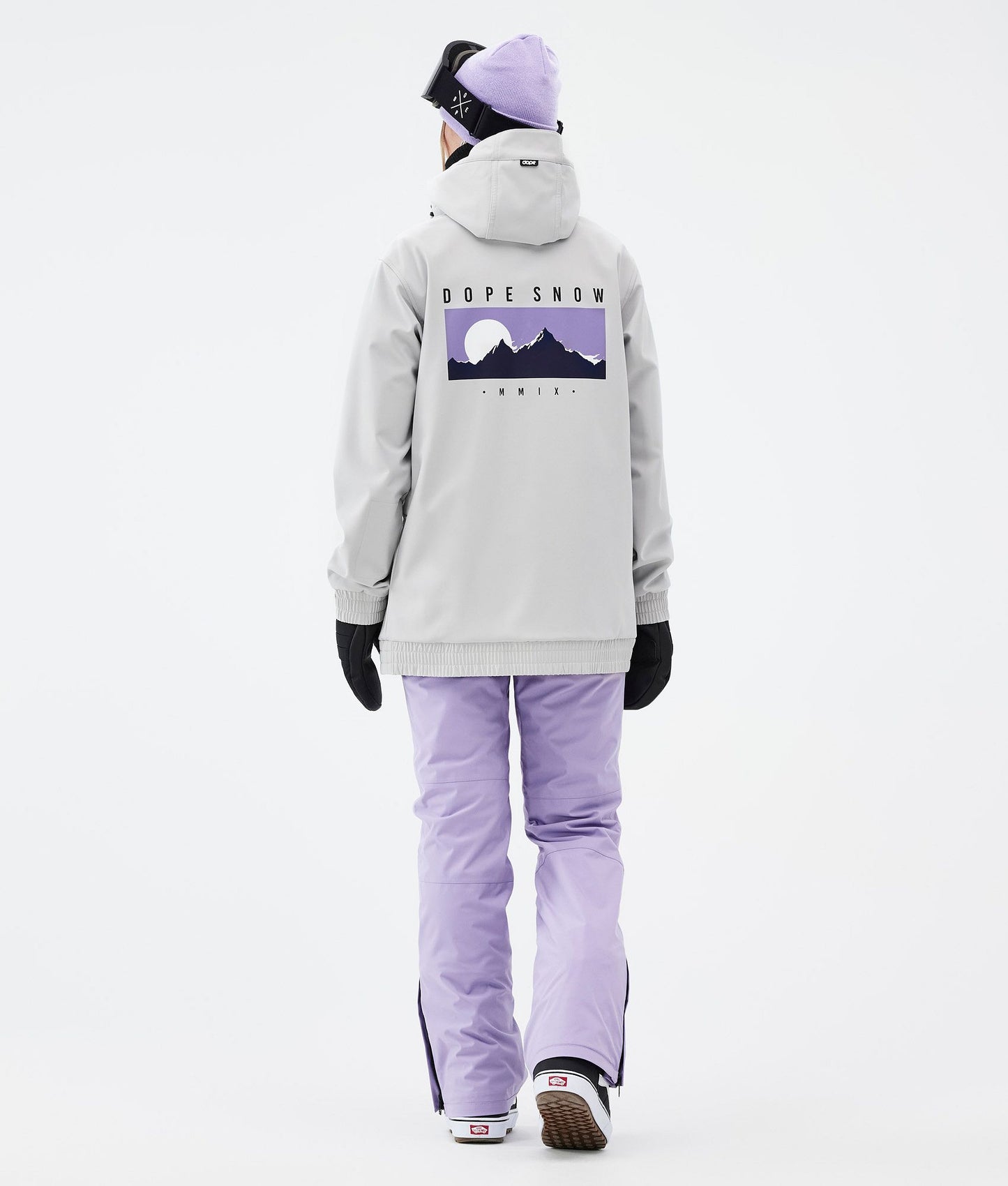 Snowboard Jacket Women Silhouette Light Grey