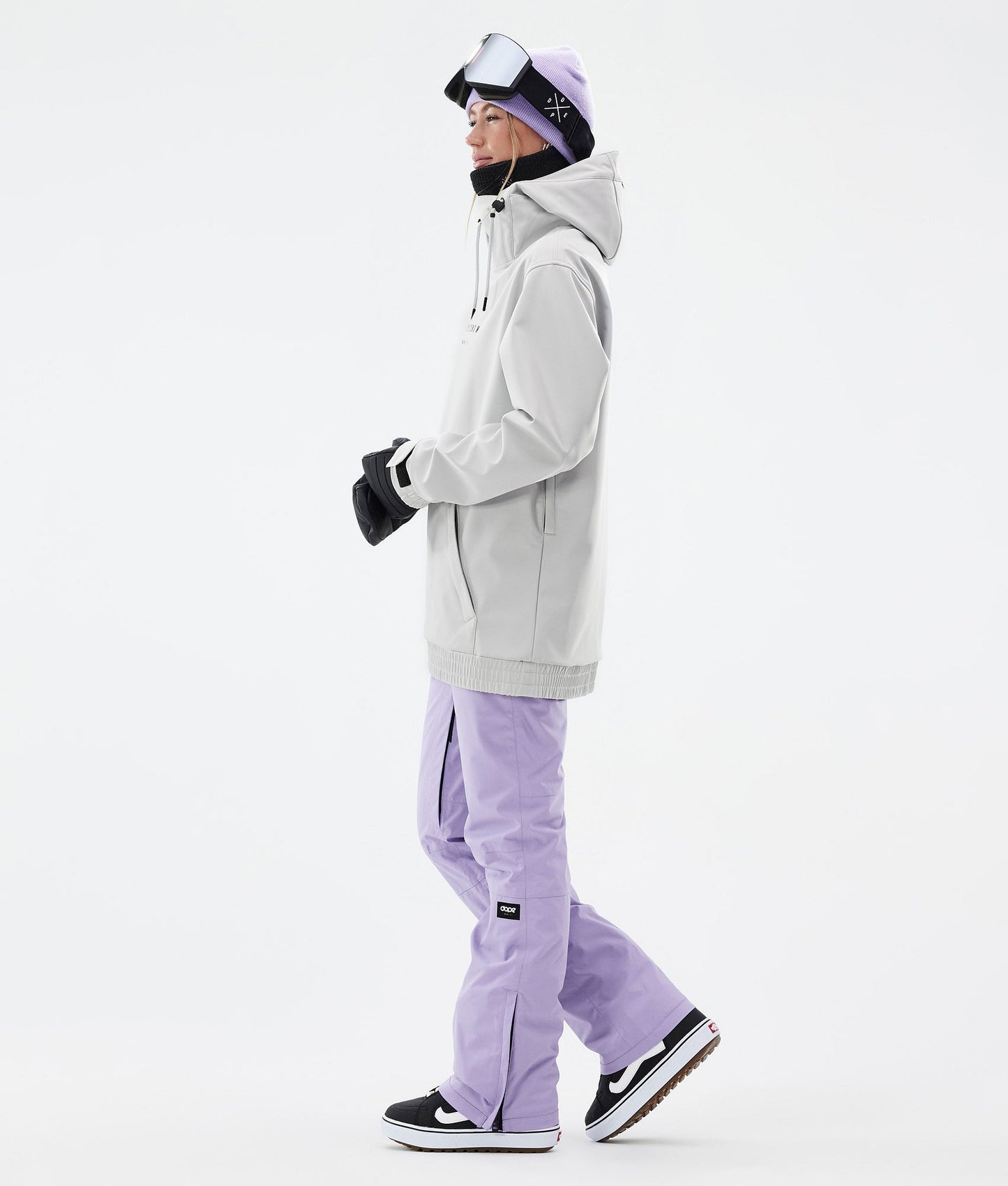 Snowboard Jacket Women Silhouette Light Grey