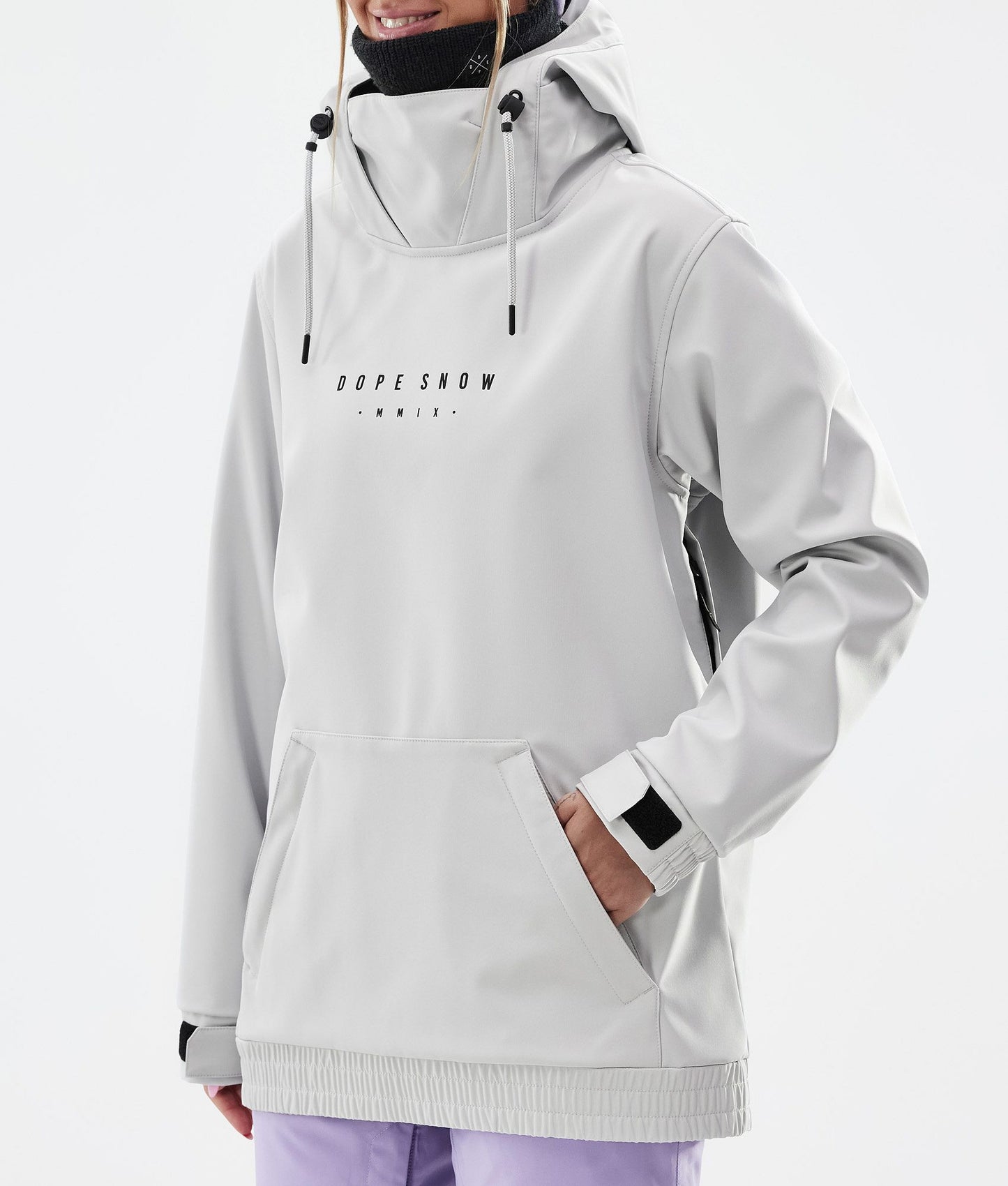 Snowboard Jacket Women Silhouette Light Grey