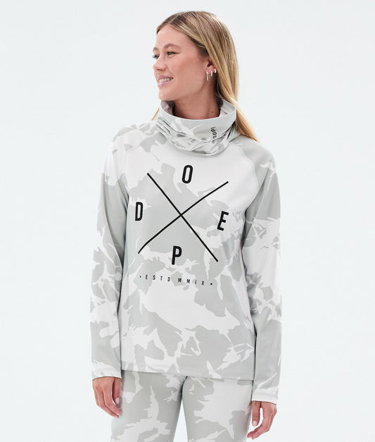 Base Layer Top Women 2X-Up Grey Camo