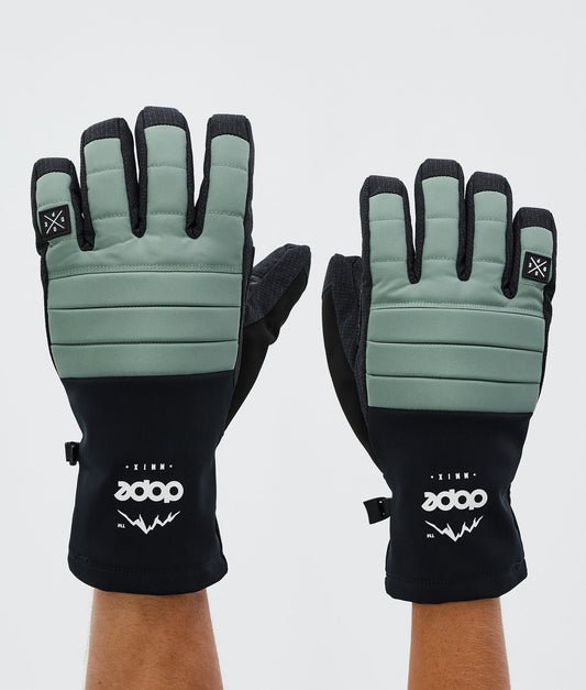 Ski Gloves Faded Green