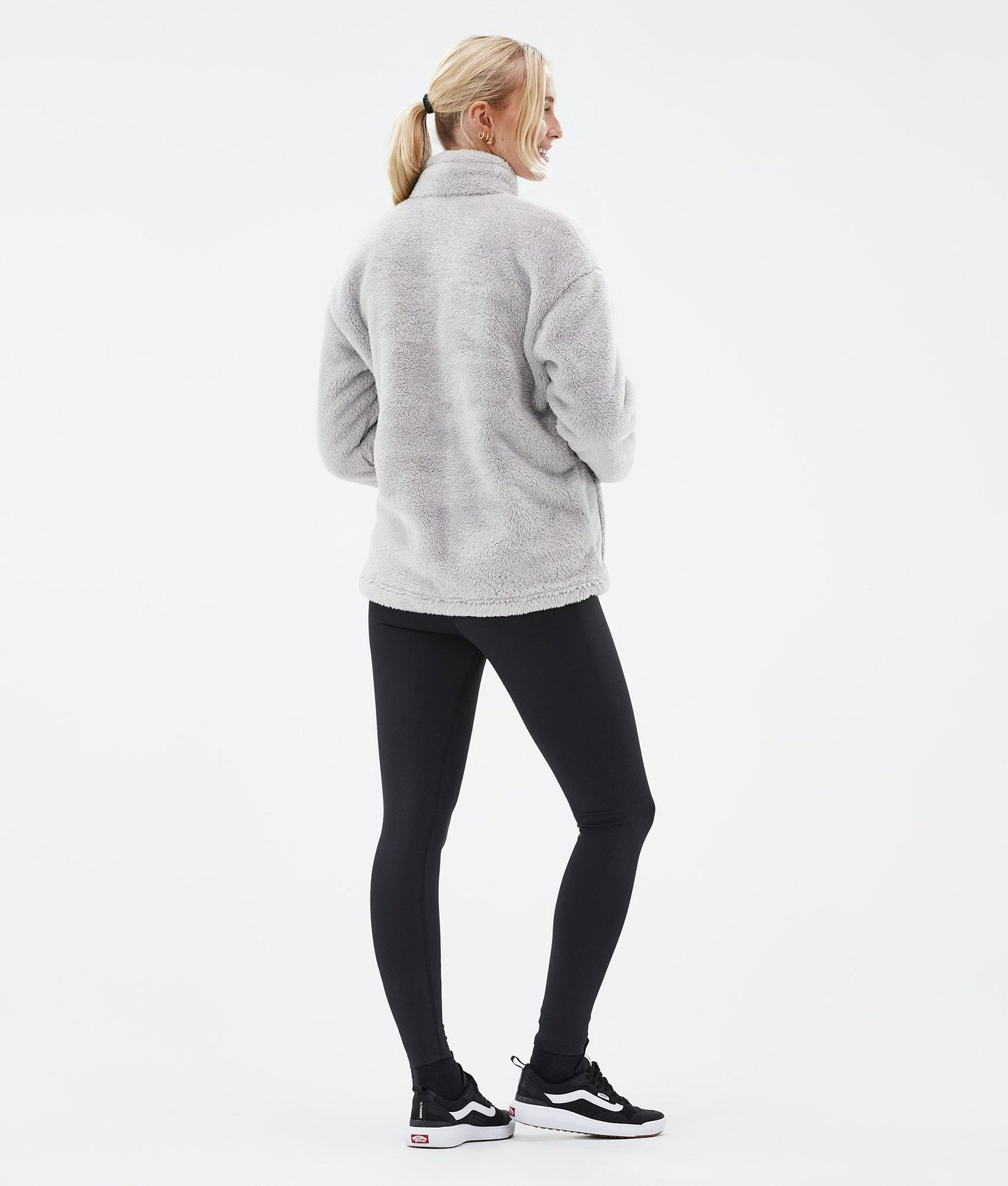 Fleece Sweater Women Light Grey