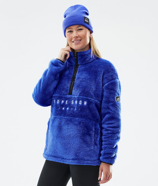 Fleece Sweater Women Cobalt Blue