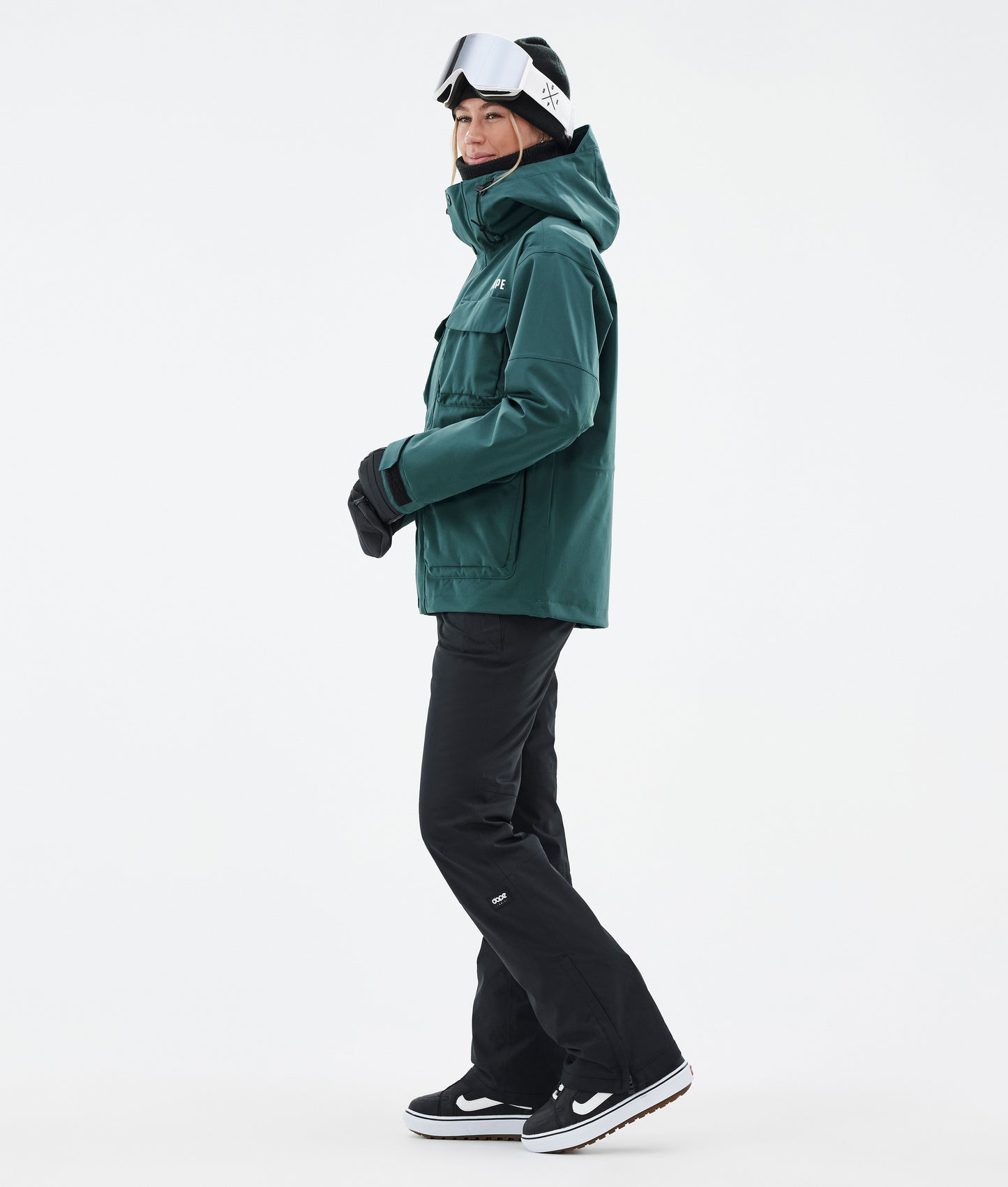 Snowboard Jacket Women Bottle Green