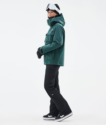 Snowboard Jacket Women Bottle Green
