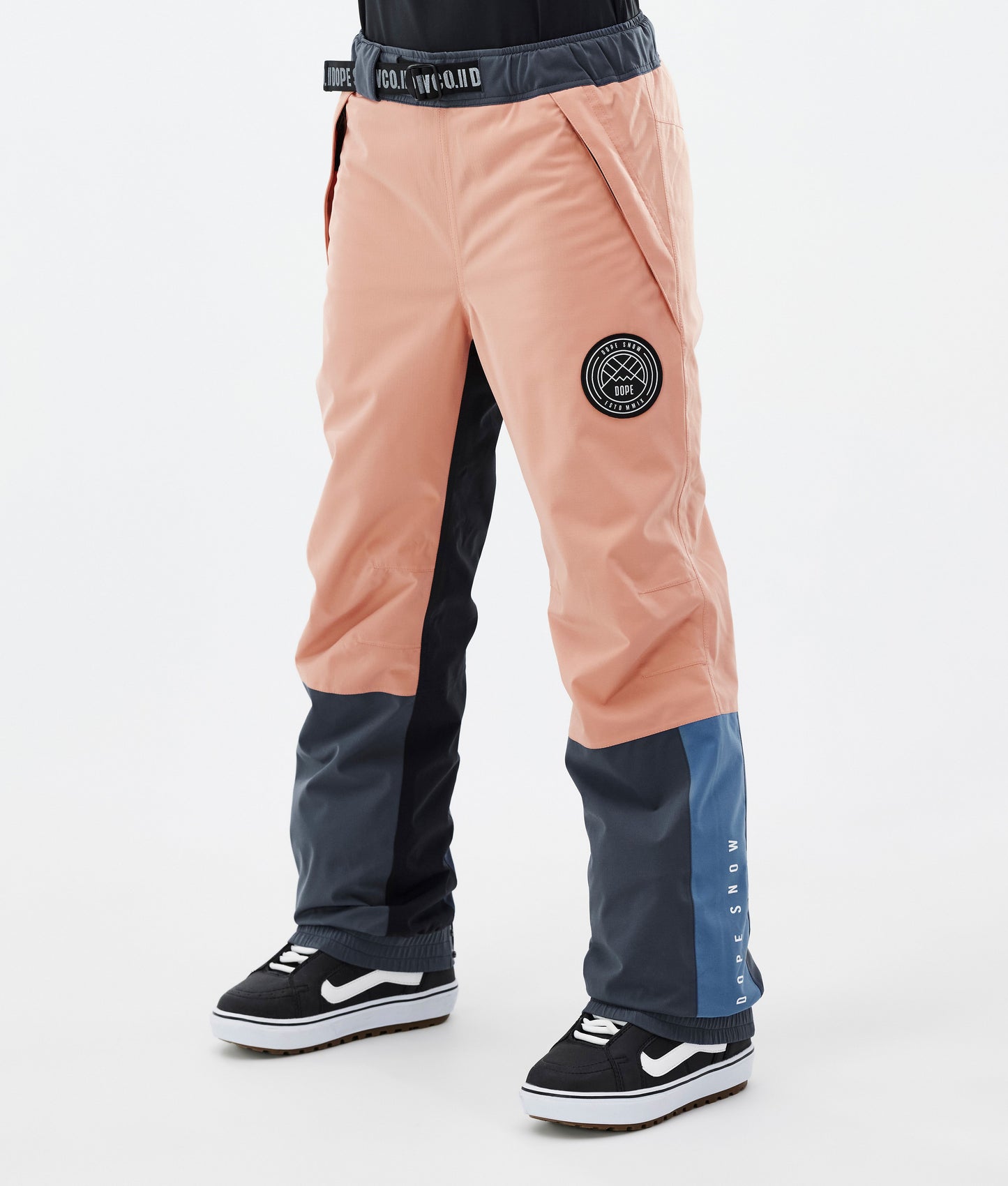 Snowboard Jacket Women Faded Peach/Blue Steel/Black/Metal Blue