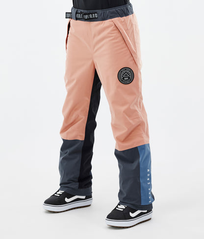 Snowboard Jacket Women Faded Peach/Blue Steel/Black/Metal Blue