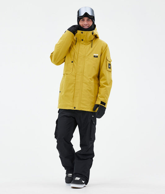 Snowboard Jacket Men Yellow