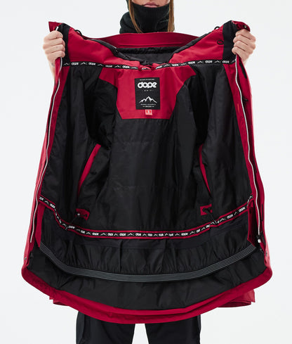 Snowboard Jacket Women Deep Red