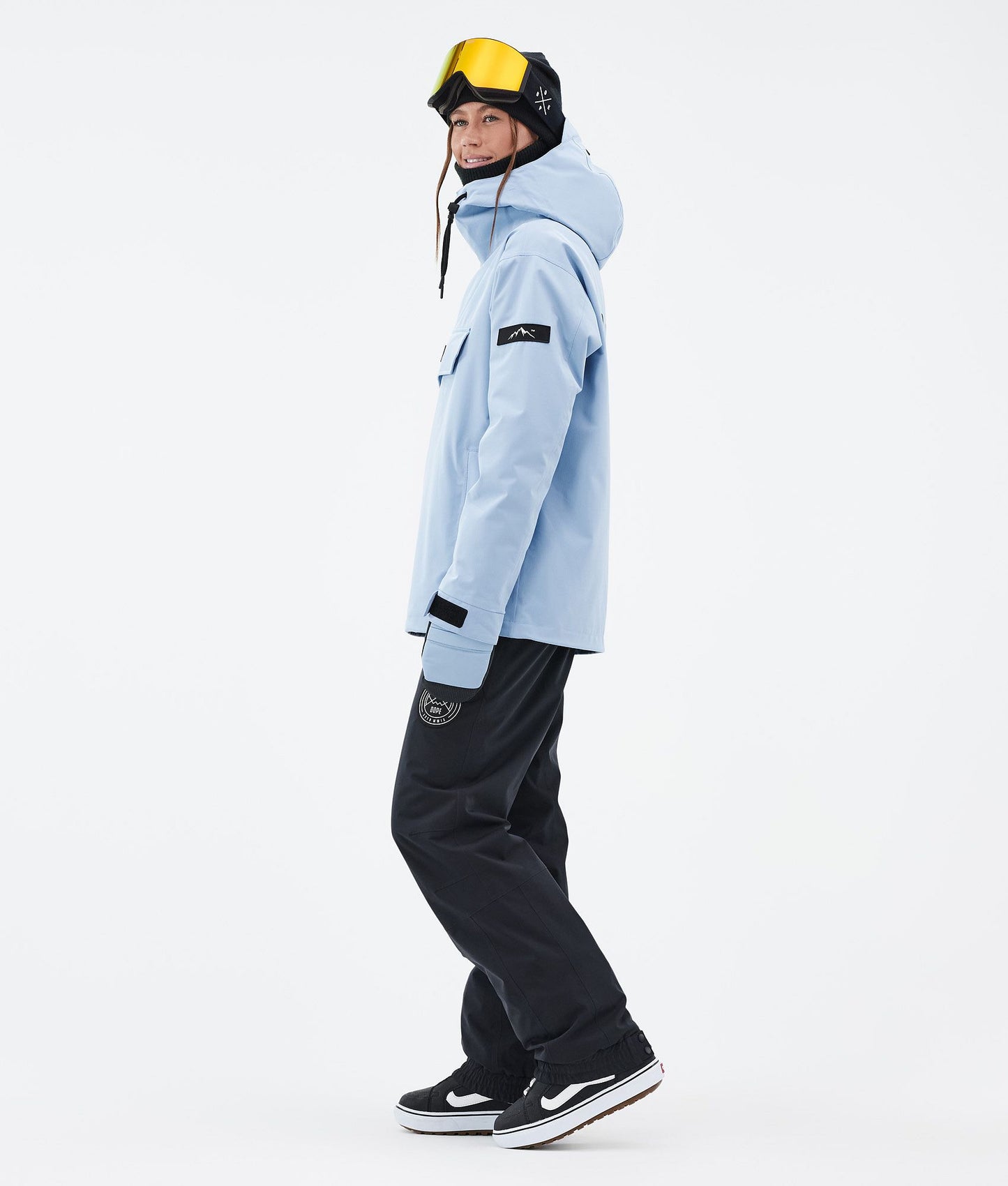 Snowboard Jacket Women Corduroy Light Blue