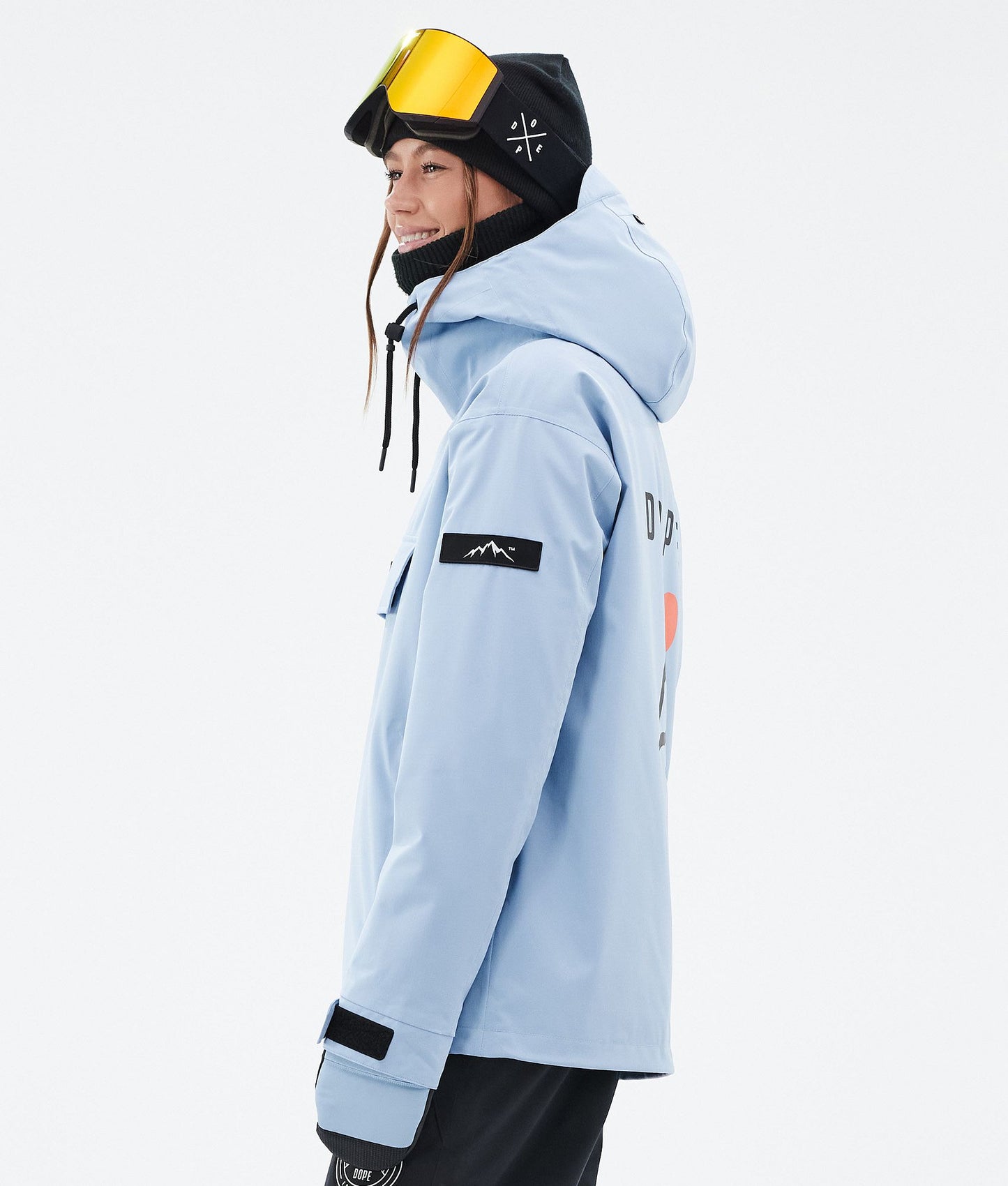 Snowboard Jacket Women Corduroy Light Blue