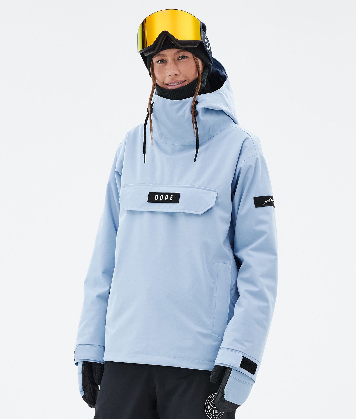 Snowboard Jacket Women Corduroy Light Blue