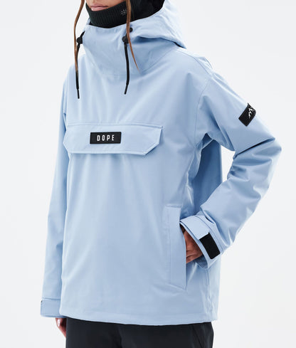 Snowboard Jacket Women Corduroy Light Blue