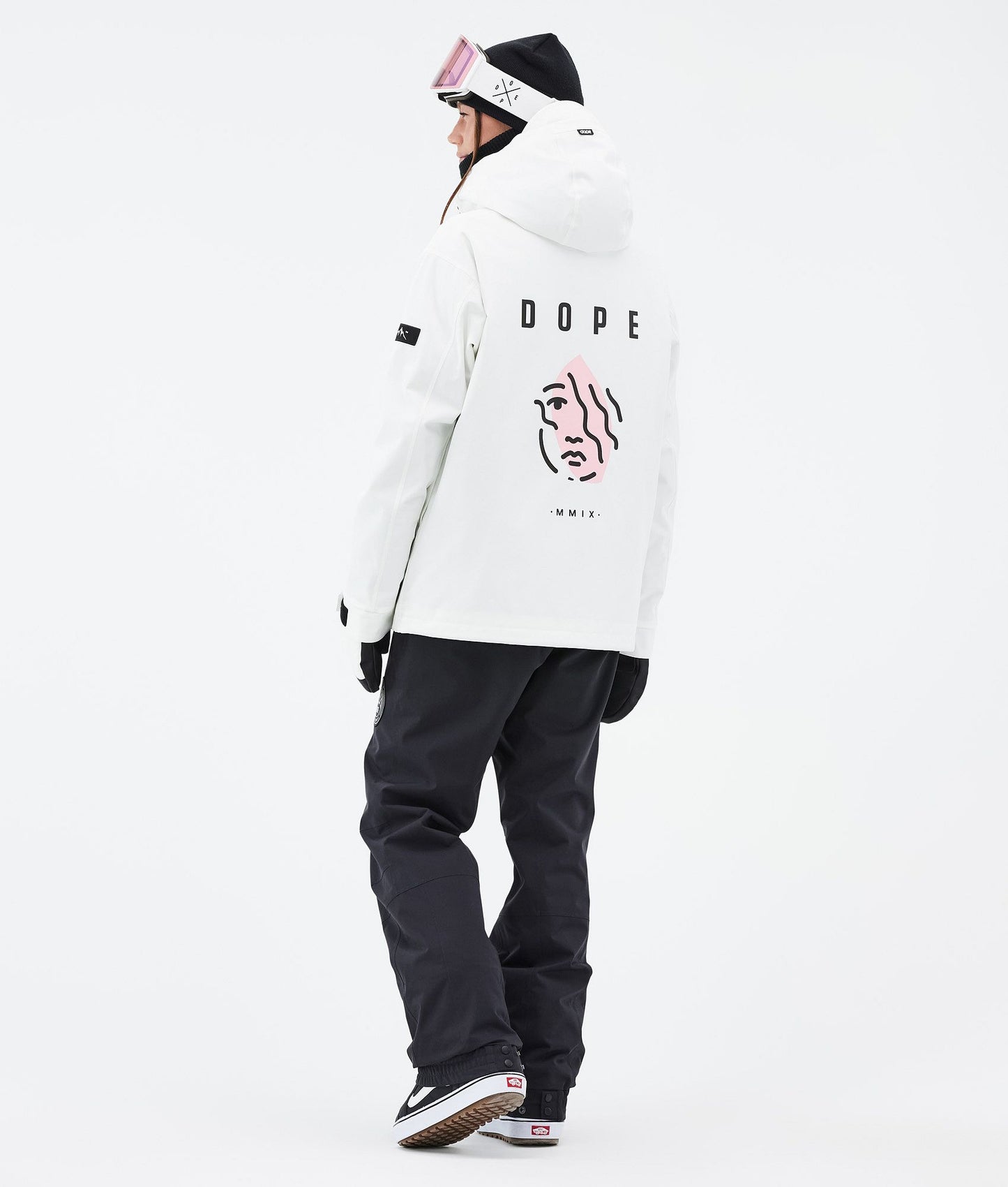 Snowboard Jacket Women Portrait Whitish