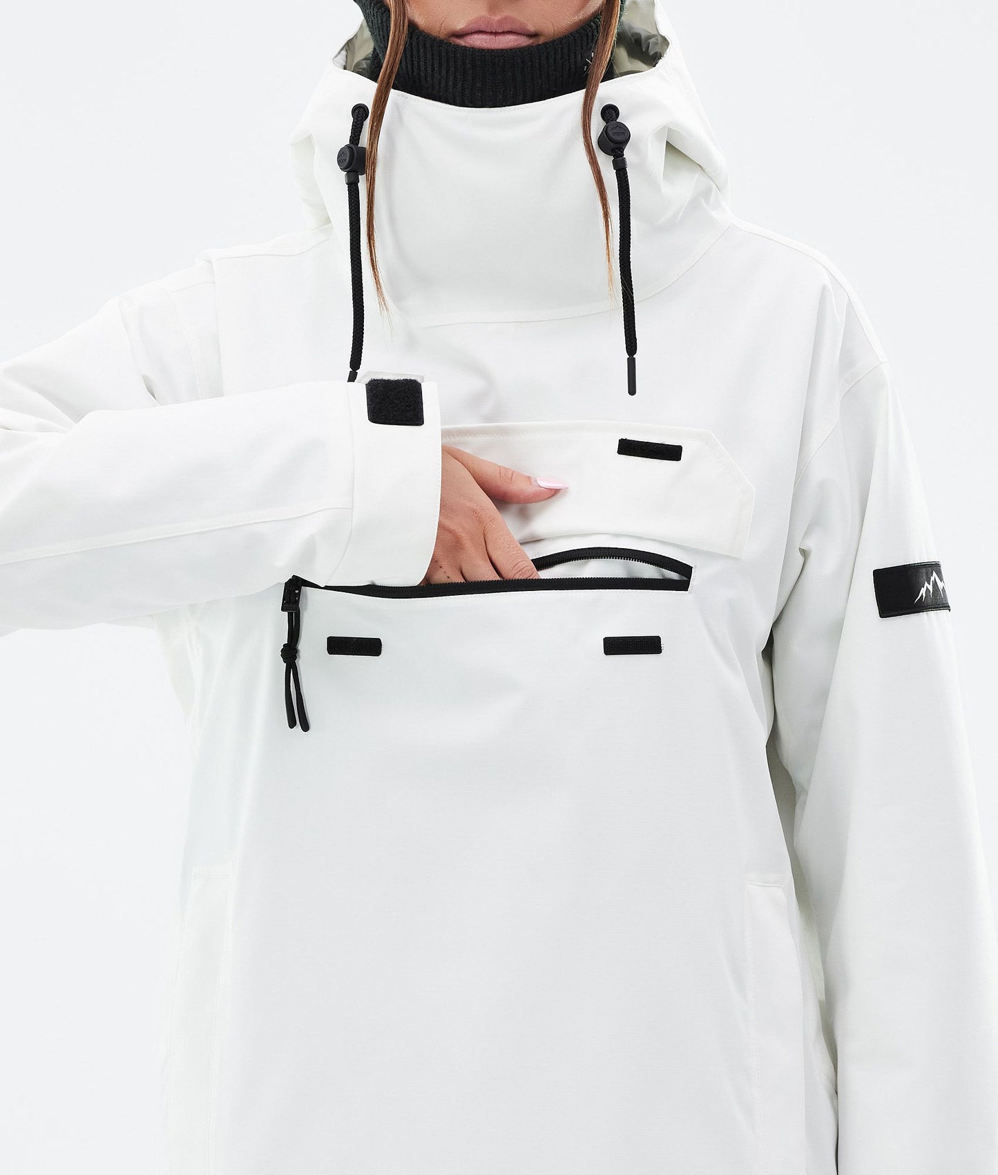 Snowboard Jacket Women Portrait Whitish