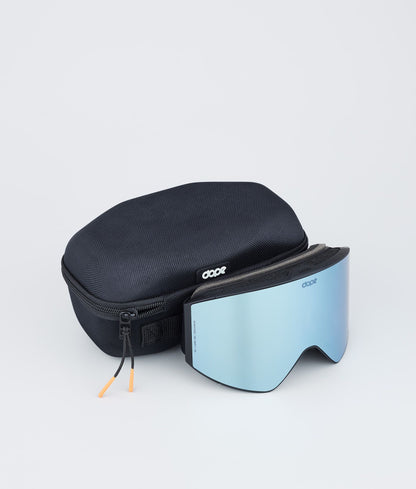 Ski Goggles Black/Blue Mirror