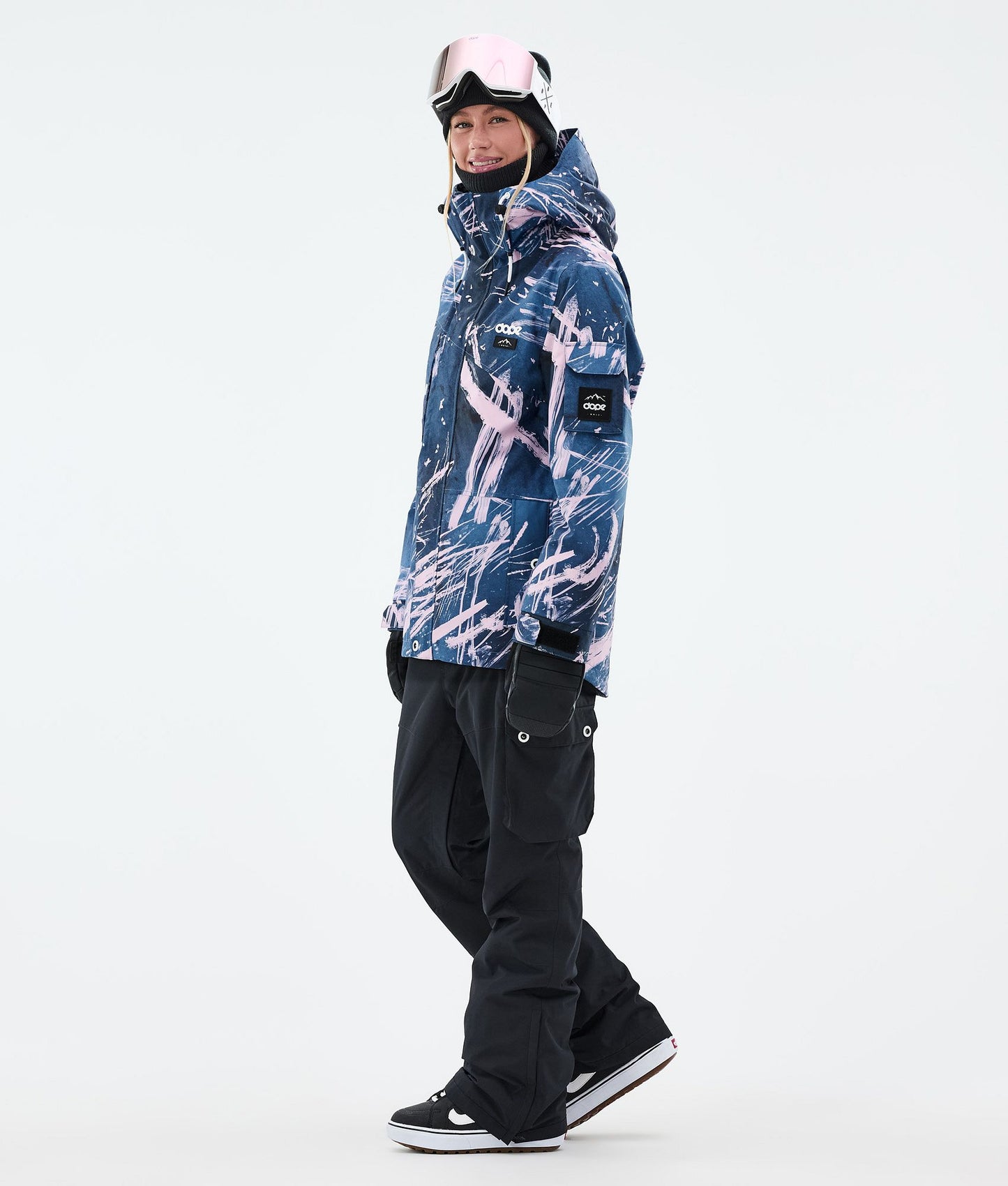 Snowboard Jacket Women Carvings Pink