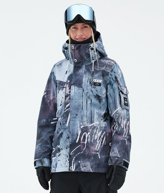 Snowboard Jacket Women Punk Blue