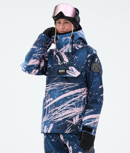 Snowboard Jacket Women Carvings Pink