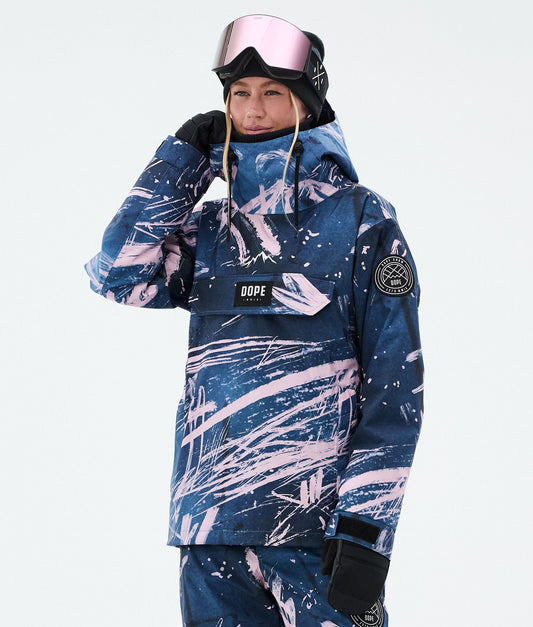 Snowboard Jacket Women Carvings Pink