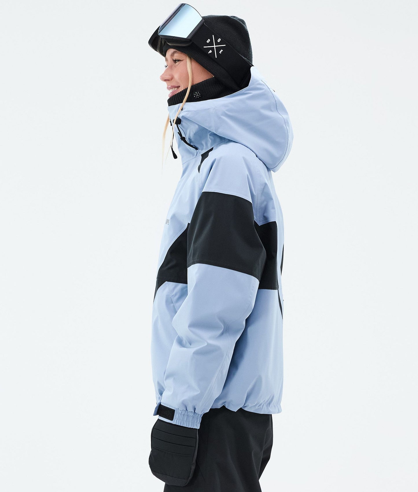 Snowboard Jacket Women Spike Light Blue/Black