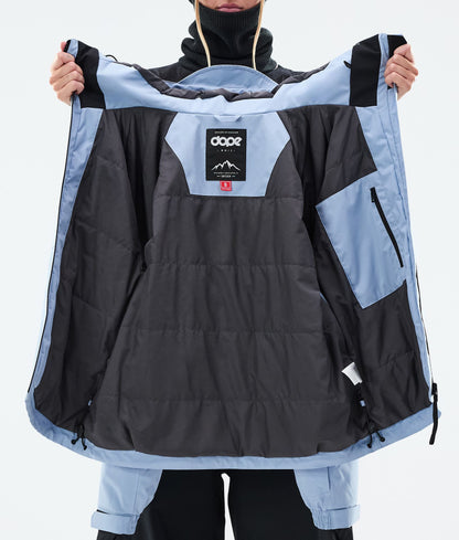 Snowboard Jacket Women Spike Light Blue/Black