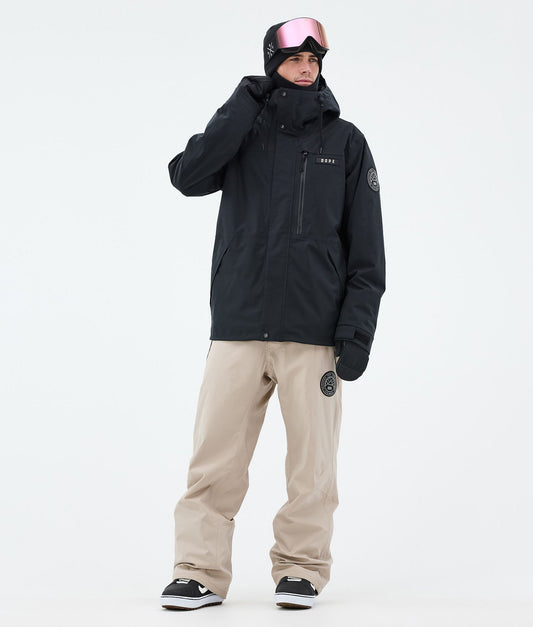 Snowboard Jacket Men Black