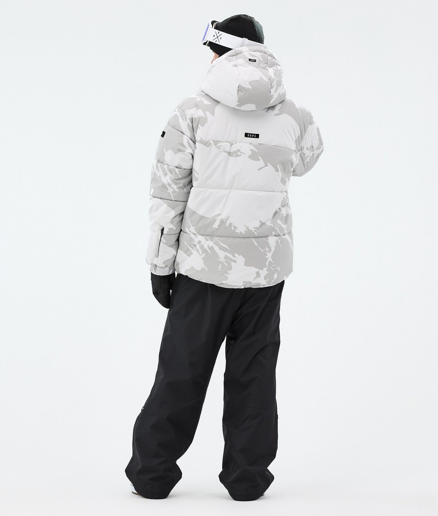 Snowboard Jacket Men Grey Camo