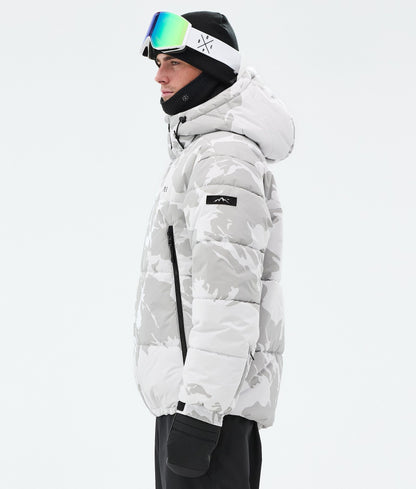 Snowboard Jacket Men Grey Camo
