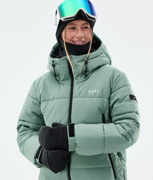 Snowboard Jacket Women Faded Green