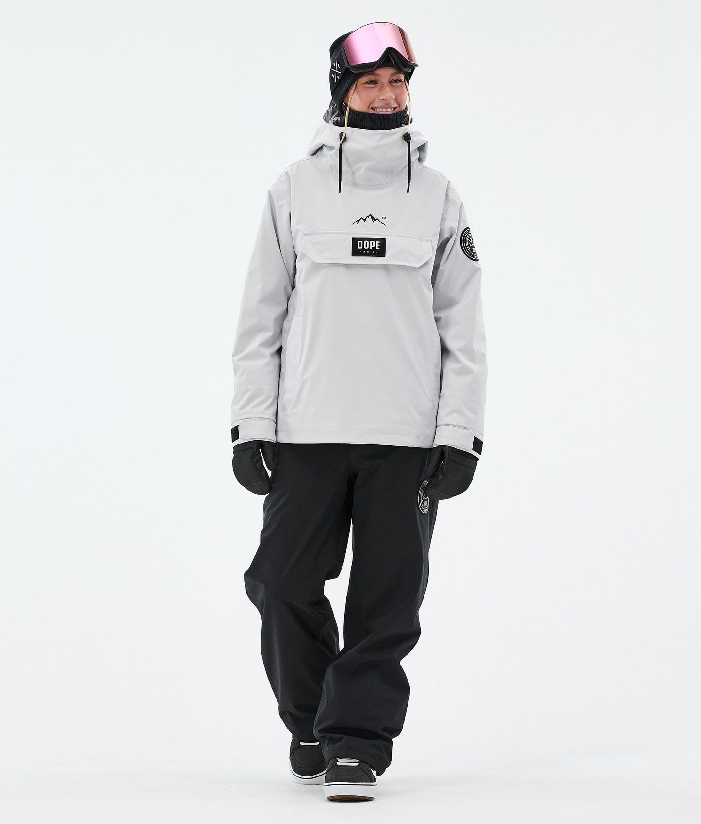 Snowboard Jacket Women Light Grey