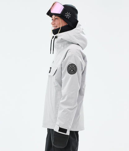 Snowboard Jacket Women Light Grey